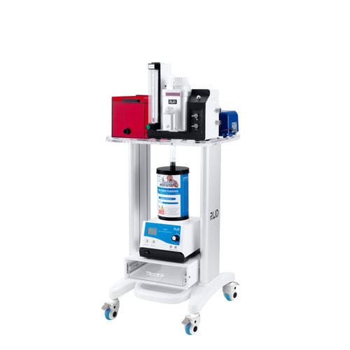Estación de anestesia veterinaria para la experimentación con animales - R510-T  - Rothacher Medical - en carro