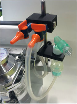 Plataforma de infusión de 2 vías - PS-0529-01 - Rothacher Medical - para anestesiología