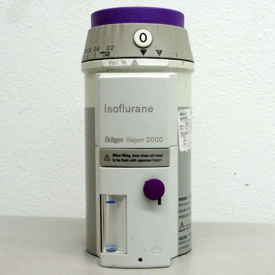 Evaporador de anestesia veterinaria - 2000 Dräger - Rothacher Medical - isoflurano / sevoflurano