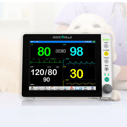 Monitor multiparamétrico veterinario - KM8A Vet - Lianying Medical Technology - compacto / ECG / RESP