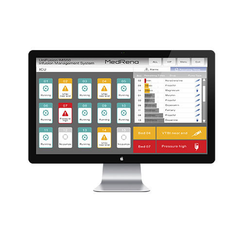 Sistema de gestión y análisis de datos de pacientes - UniFusion IMS50 - MedRena Biotech - de la información / de llamada a enfermero / de visualización