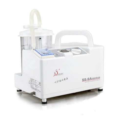 Aspirador quirúrgico eléctrico - SS-6A - Jiangsu Shuangsheng Medical Equipment - para drenaje quirúrgico y desbridamiento / portátil