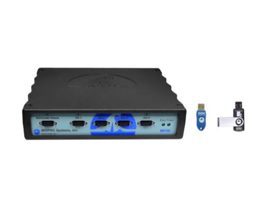 Sistema de adquisición de bioseñales para la investigación - MP36RWSW-NDT - Biopac Systems - de transferencia / 4 canales / USB