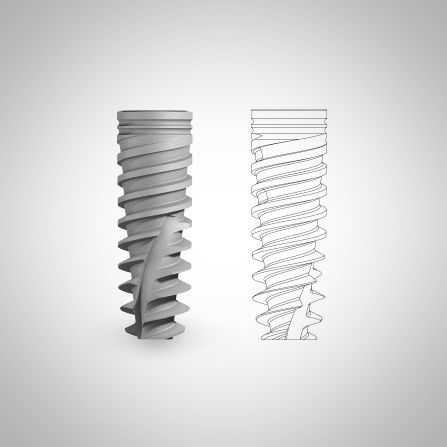 Implante dental cónico - PSS  - PRECISE IMPLANT SYSTEMS - de titanio / hexágono interno / anatómico