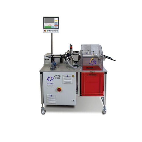 Etiquetadora de cartón - LSS series - b+b Automations- und Steuerungstechnik GmbH - semiautomática / para etiquetas de código de barras