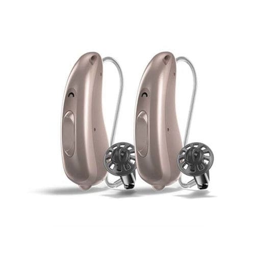 Prótesis auditiva RIC - R S 7 - Audio-Service - beis / marrón / negra