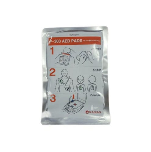 Electrodo de desfibrilación pad - P-303  - Abronn - de monitorización / de pecho / de un solo uso
