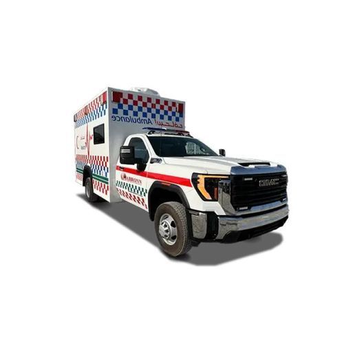 Ambulancia para cuidados intensivos - GMC Sierra - Abronn - para el traslado de pacientes / con cuerpo modular independiente / 4x4