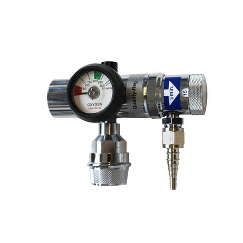 Regulador de presión de gases médicos - QualityREG 200 - DEHAS Medical Systems - monoetapa / flujo ajustable