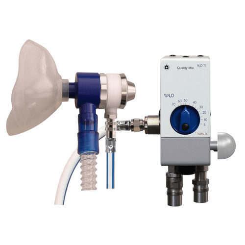 Mezclador de gases de anestesia - QualityMIX N2O 70 - DEHAS Medical Systems - O2 / N2O / tubo flujómetro