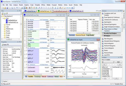 Software de análisis - NeuroExplorer® - Plexon Inc - de control / de adquisición / para la investigación
