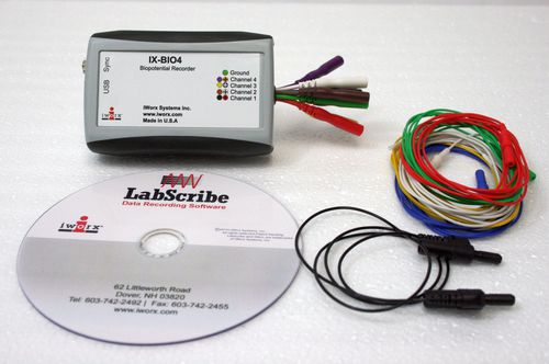 Sistema de ECG veterinario 4 canales - IX-BIO4-SA - iWorx - para animales pequeños