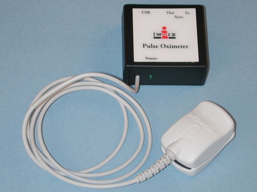 Pulsioxímetro portátil de mano - PO2-100U - iWorx - con sensor separado