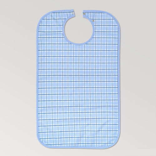 Babero médico reutilizable - 2115838 - Textiles Rumbo - para adulto / azul / blanco