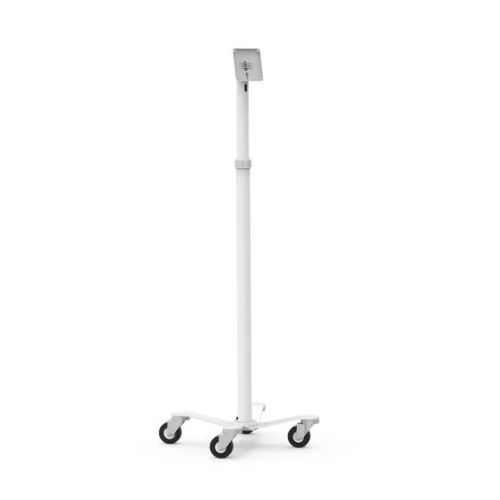 Carro informático para tablet PC - Medical Rolling Kiosk for VESA Monitors - Rise Freedom - Maclocks / Compulocks - seguro