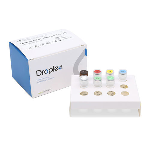 Kit de prueba para mutaciones de BRAF - Droplex v2 - Gencurix - para cáncer de tiroides / para mutaciones genéticas / de oncología