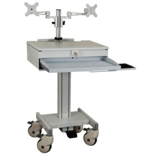 Estación de trabajo informática móvil - 902DA - Diwei Industrial Co., Ltd. - médica / para ordenador portátil / de altura regulable