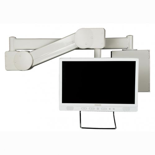 Brazo de soporte reclinable - 987AA-1 - Diwei Industrial Co., Ltd. - de altura regulable / para monitor LCD / médico