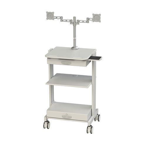 Carro para pantalla médica - 904BA - Diwei Industrial Co., Ltd. - médico / con soporte para ordenador portátil / modular