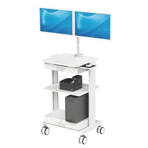Carro para pantalla médica - 904BA - Diwei Industrial Co., Ltd. - médico / con cajón / con estante