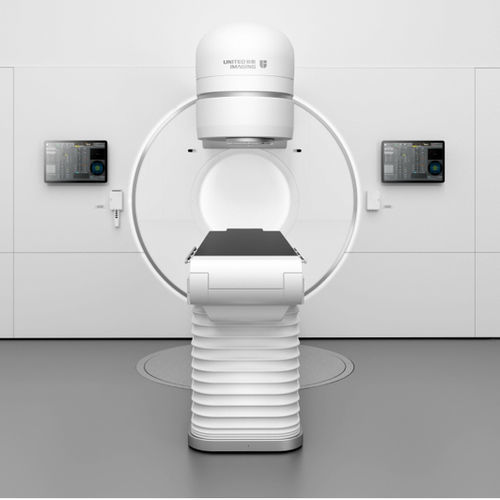 Acelerador lineal de particulas radioterapia guiada por imagen - uRT-linac 306 - Shanghai United Imaging - con mesa de posicionamiento robotizado / con escáner de rayos X integrado / con colimador multiláminas (MLC)