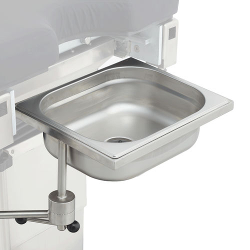 Portacuencos para sillón de reconocimiento - OT60.11 - Inspital Medical Technology - de acero inoxidable