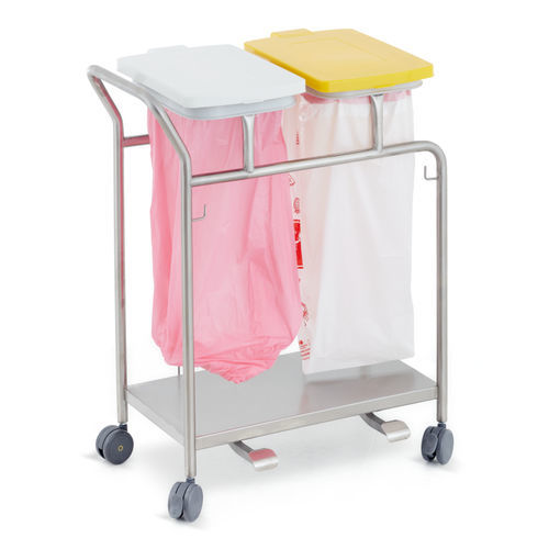 Carro de hospital - AB90.98 - Inspital Medical Technology - de acero inoxidable / con bandejas / con bolsa