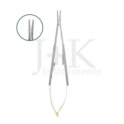 Portaagujas para cirugía dental - 20-101-039 - J+K Chirurgische Instrumente - de carburo de tungsteno