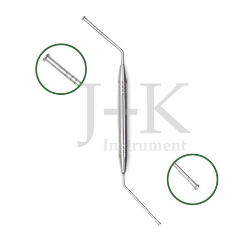 Sonda de profundidad de implantes osteotomía - 25-111-045   - J+K Chirurgische Instrumente - en ángulo / doble