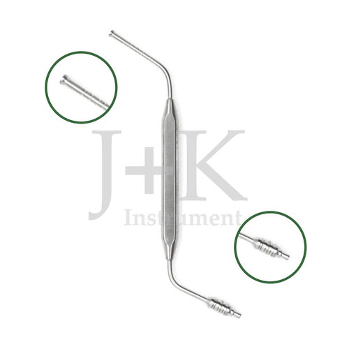 Sonda de profundidad de implantes osteotomía - 25-111-047   - J+K Chirurgische Instrumente - en ángulo / doble