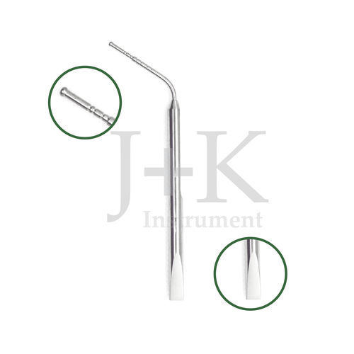 Sonda de profundidad de implantes osteotomía - 25-111-050   - J+K Chirurgische Instrumente - en ángulo / doble