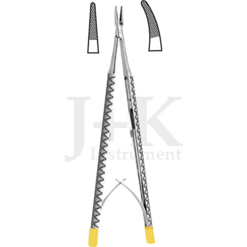 Portaagujas para cirugía dental - 03-09 - J+K Chirurgische Instrumente - de carburo de tungsteno
