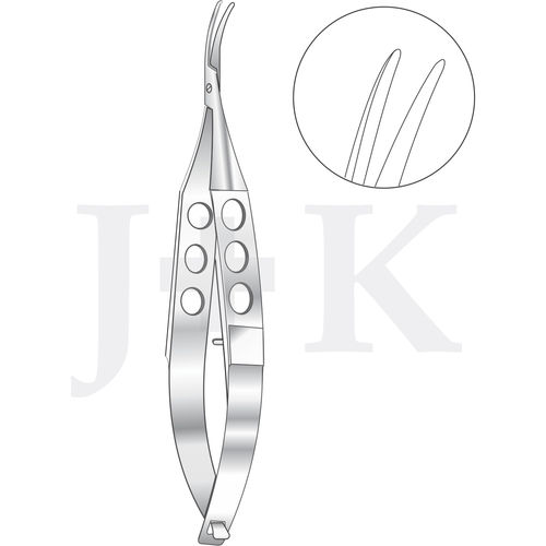 Micropinza para oftalmología - Kratz (E3-3069) - J+K Chirurgische Instrumente - para sutura / curva / de acero inoxidable