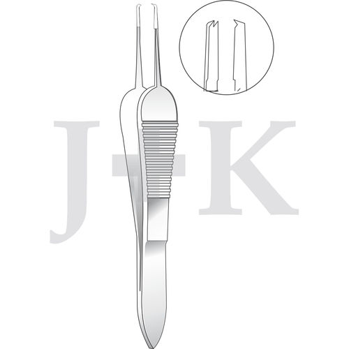 Micropinza para oftalmología - E3-3073 - J+K Chirurgische Instrumente - para sutura / de acero inoxidable