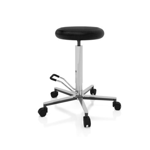 Taburete para centro sanitario - 108327 - Adexte - hidráulico / negro