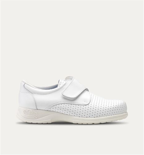 Zapato hospitalario unisex - Pasadena - Feliz Caminar - transpirable / impermeable / blanco