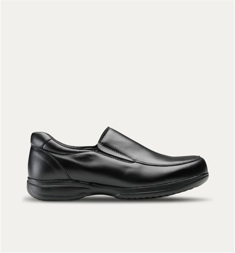 Zapato hospitalario para hombre - Oliver - Feliz Caminar - antideslizante / negro
