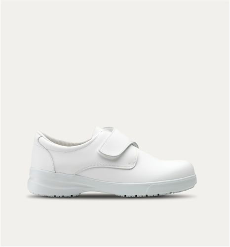 Zapato hospitalario unisex - Gamma Grip - Feliz Caminar - antideslizante / blanco / negro
