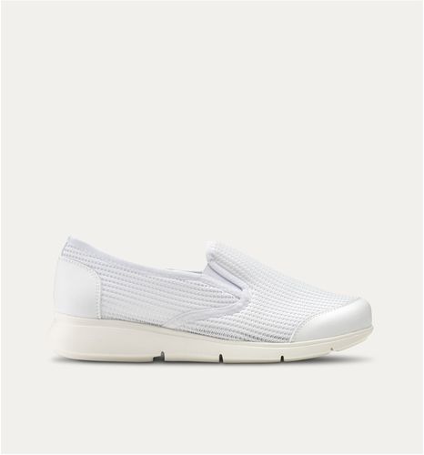 Zapato hospitalario unisex - Martina - Feliz Caminar - impermeable / antideslizante / blanco