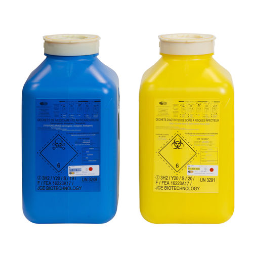 Contenedor de desechos - MULTIWAY SYSTEM® - JCE BIOTECHNOLOGY - de polietileno
