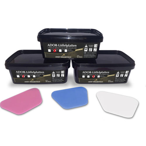 Material dental de composite híbrido - ADOR Löffelplatten - Ador-Edelmetalle GmbH - de metal / de modelización