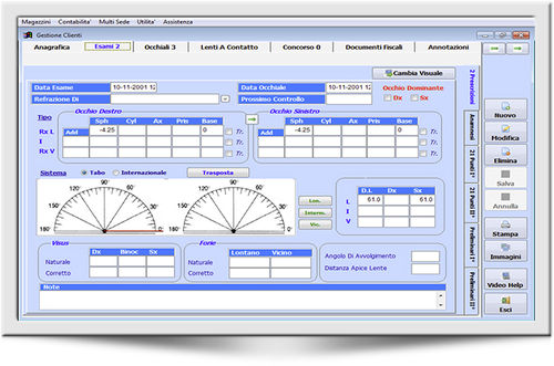 Software para oftalmología - WINOTTICA - SBM Sistemi - de gestión / de ojo / Windows