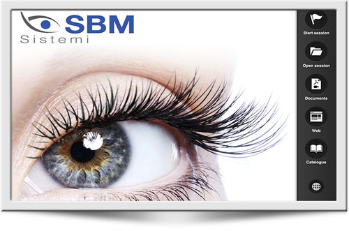 Aplicación para iOS para oftalmología - LENS EFFECT 3D - SBM Sistemi - de simulación / de análisis de imágenes / de medición
