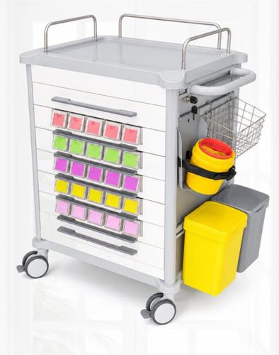 Carro de hospital - GRACE EFFINITY 008 - (UAB) "MEDICINOS GIJA" - para medicamentos / para aparato / para cuidados