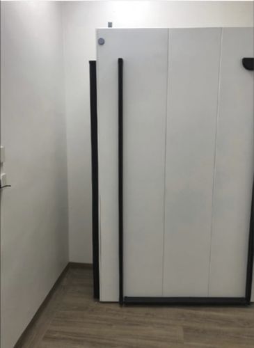 Puerta de protección radiológica - X-RAY DOORS - con blindaje / de hospital / para ciclotrón