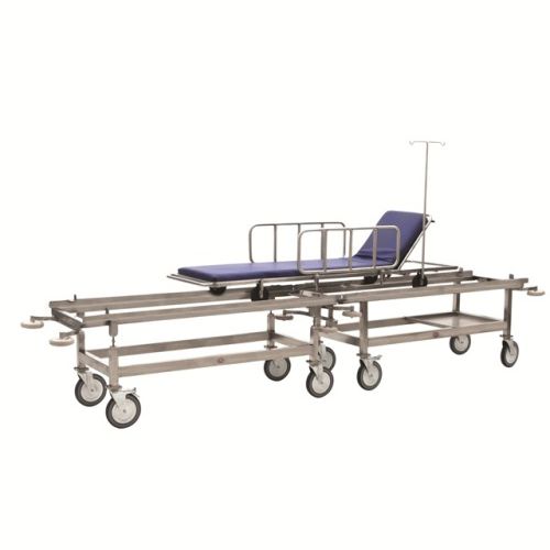 Carro camilla de transferencia - AD-227/DPY - DUMAN HOSPITAL FURNITURE - manual / con respaldo regulable / 2 secciones