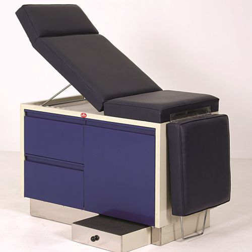 Mesa de exploración general - AD-205.A - DUMAN HOSPITAL FURNITURE - manual / con respaldo regulable / con espacio de almacenamiento