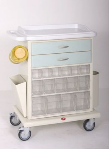 Carro médico - AD-219.A  - DUMAN HOSPITAL FURNITURE - para medicamentos / para transporte / 2 cajones