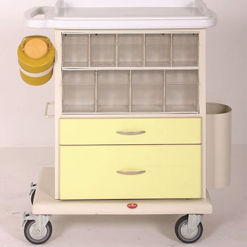Carro médico - AD-219.B - DUMAN HOSPITAL FURNITURE - para medicamentos / para apósitos / 2 cajones