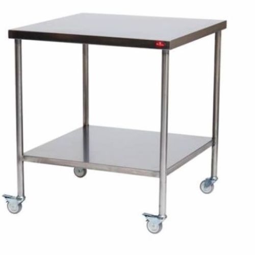 Mesa de acondicionamiento de instrumental médico - AD-840.10  - DUMAN HOSPITAL FURNITURE - rectangular / de acero inoxidable